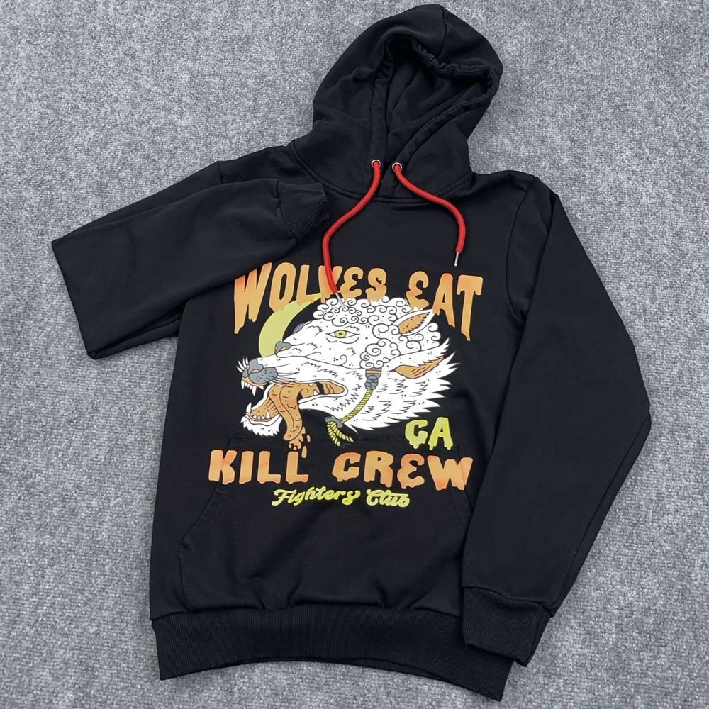Kill Crew Fighter's‎ Club Hoodie Adult Small Wolves Eat Pullover Porrada Series